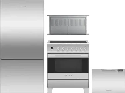 4 Piece Package Includes Refrigerator, Range, Hood And Dishwasher